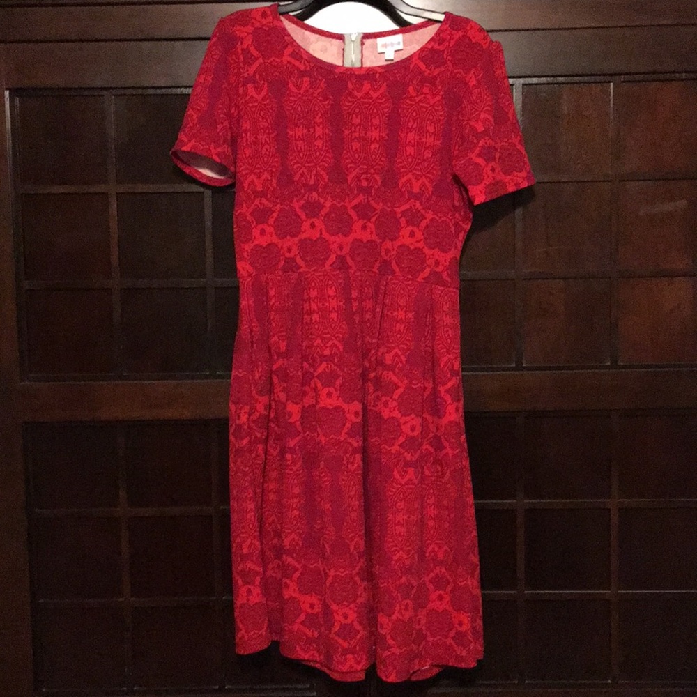 Nwt LuLa Roe Nightmare Before Christmas Purple A-line Amelia Dress Mid